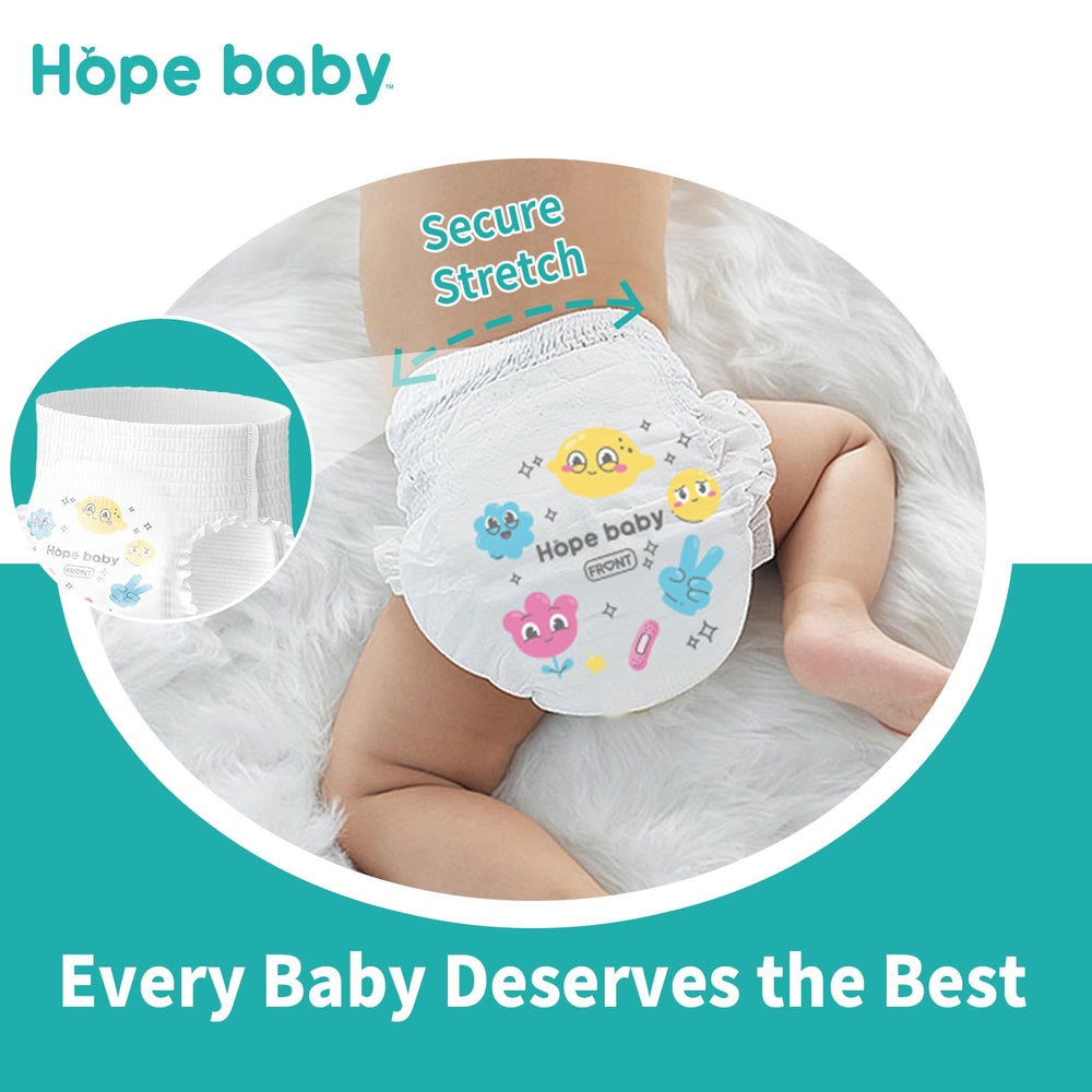 Hope Baby 100 percent leak-proof core design locks in moisture and reduces odors.