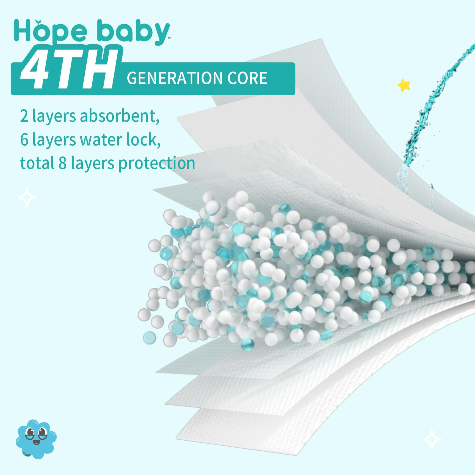 HOPE BABY 3T-4T training pants hypoallergenic materials for sensitive skin.