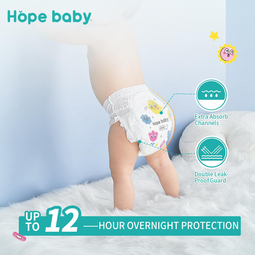 Hope Baby tear-away sides enable quick removal during a bathroom break.