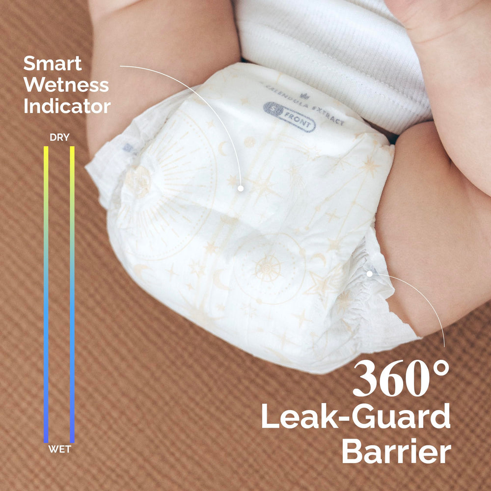Hoppi stretchy sides and waistband for a snug, flexible fit.