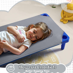 Horbaunal cot sheets feature secure elastic corners to stay in place.
