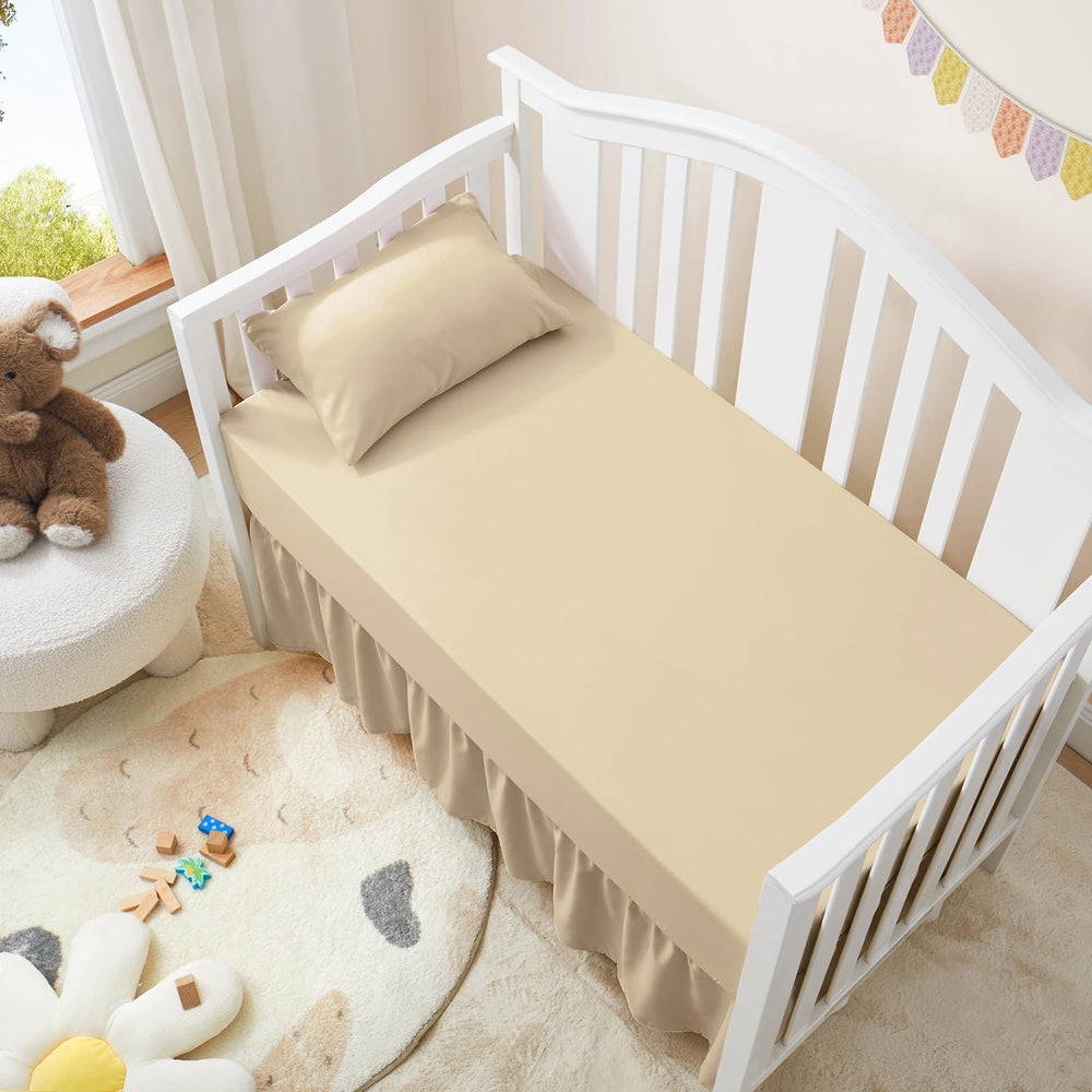 Machine washable cold with mild detergent for easy care.