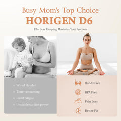 HORIGEN D6 flange set includes 15, 17, 21, and 25mm sizes.