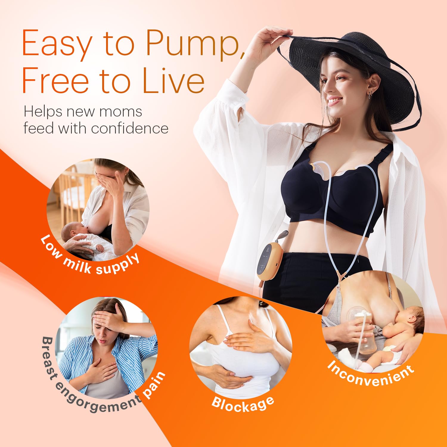 HORIGEN D6 nine-level intensity for a personalized pumping experience