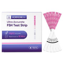 HORMONElife 6Pack FSH strip package front for at-home tracking