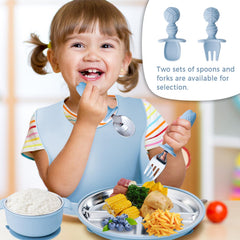 HORNORM stainless steel bowl with suction divider reduces spills.