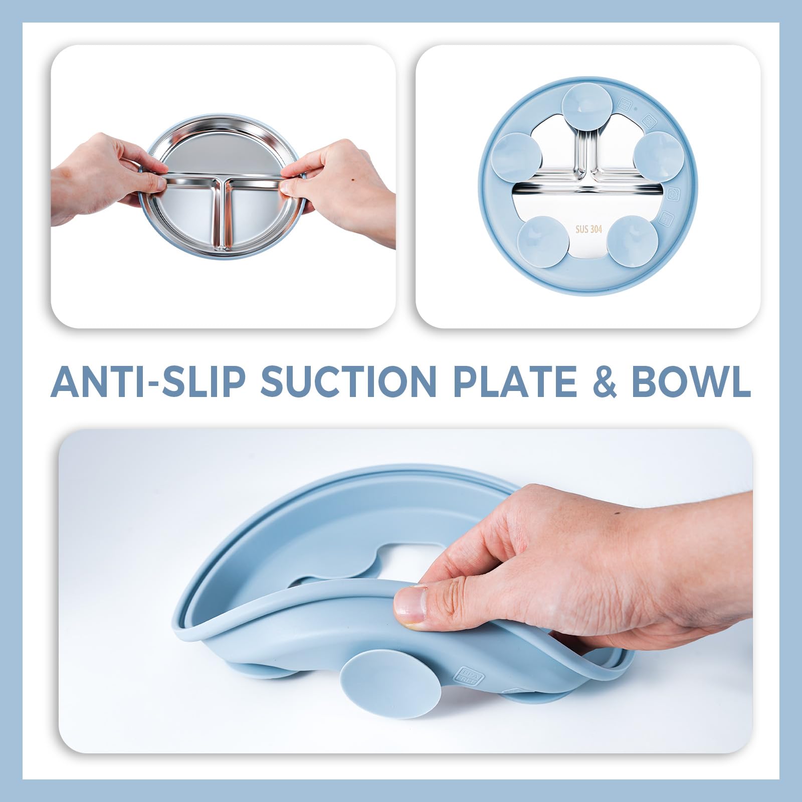 HORNORM detachable silicone sleeves offer safe grip on cups and bowls.