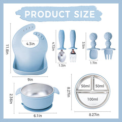 HORNORM silicone spoon and fork provide soft edges for toddlers.