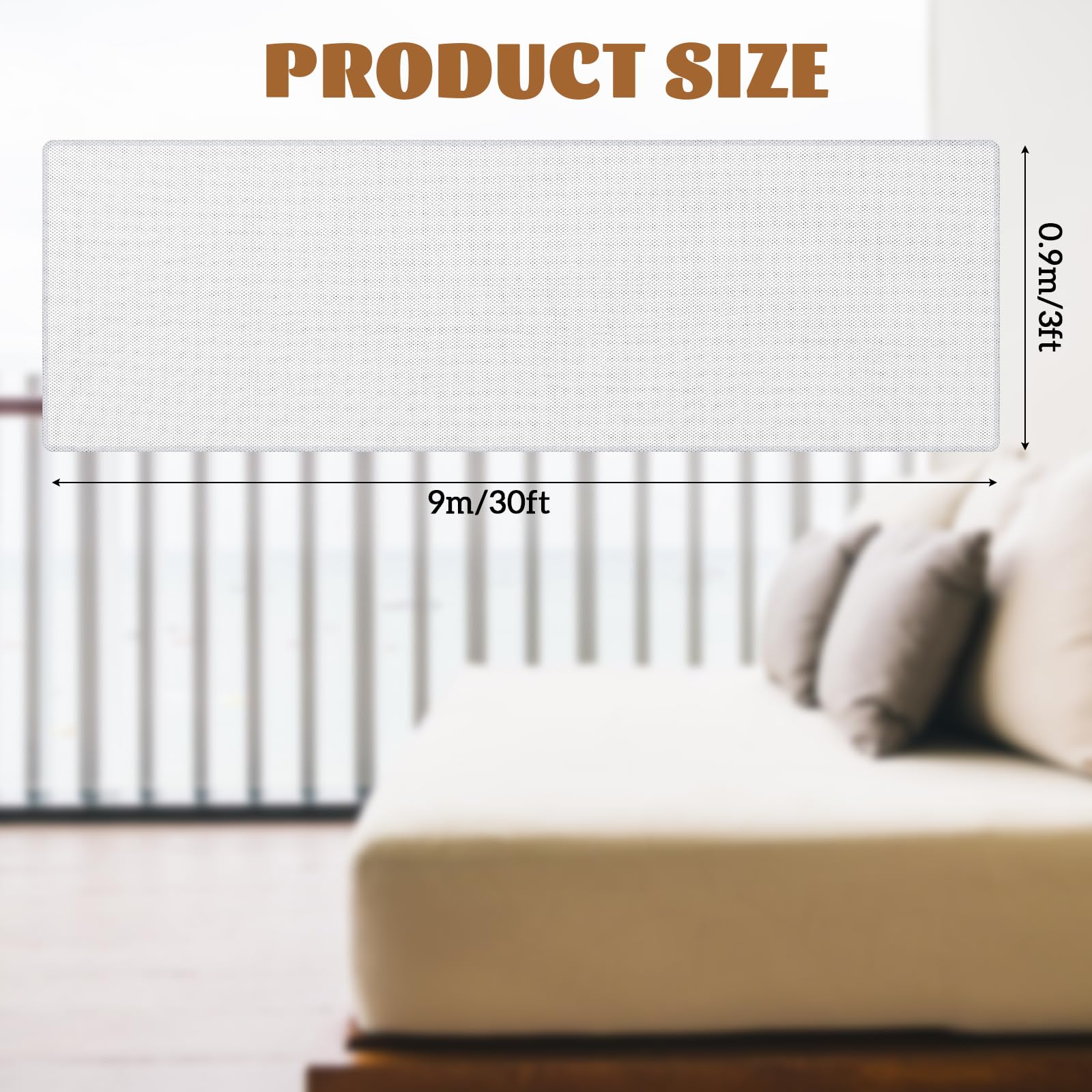 Hosuly balcony netting close-up shows fine mesh that helps prevent falls.