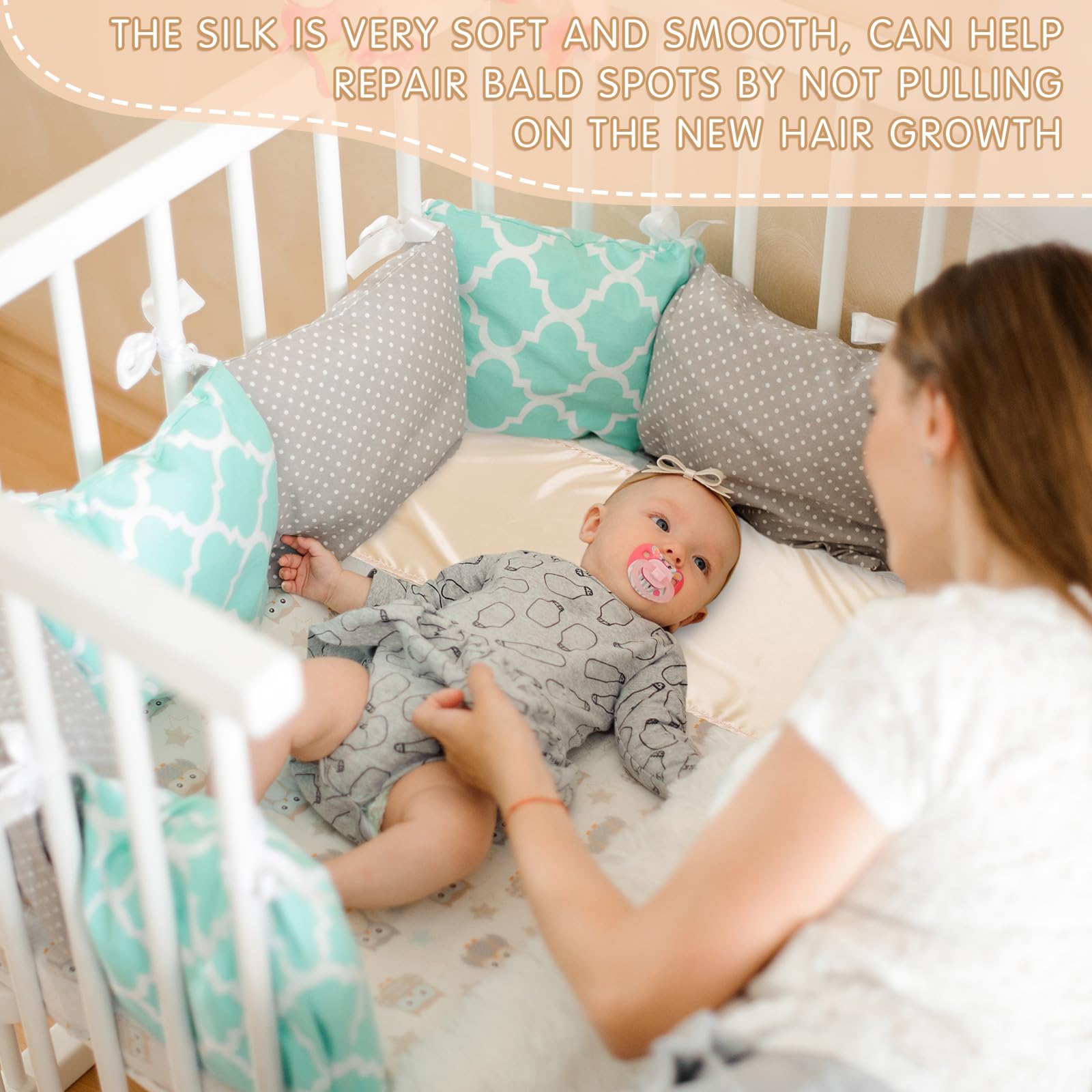 Hosuly satin bassinet sheet folds compactly for travel or storage.