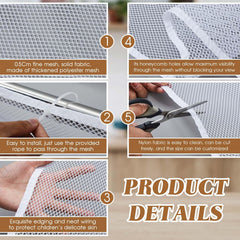 Hosuly 30x3ft netting installed on balcony maintains clear sightlines.