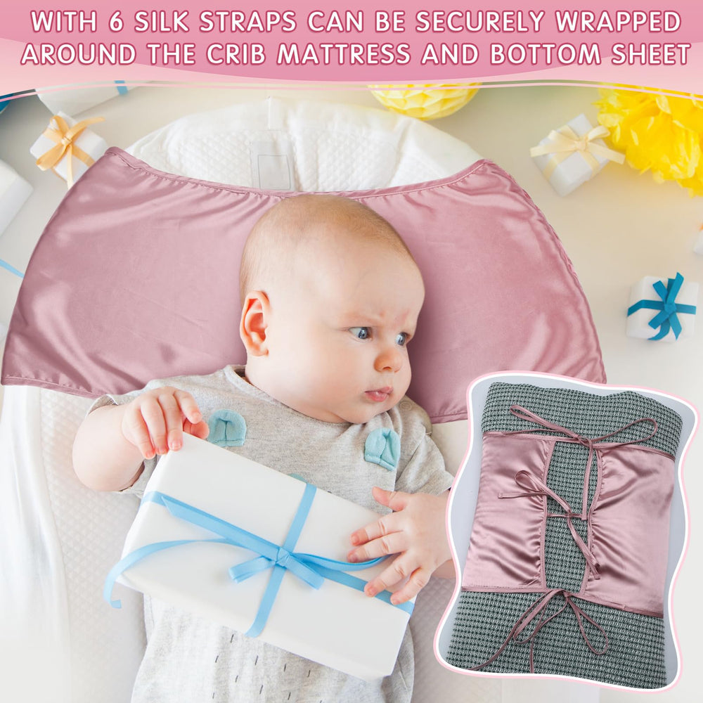 Hosuly satin bassinet sheet folded compactly for travel and storage.