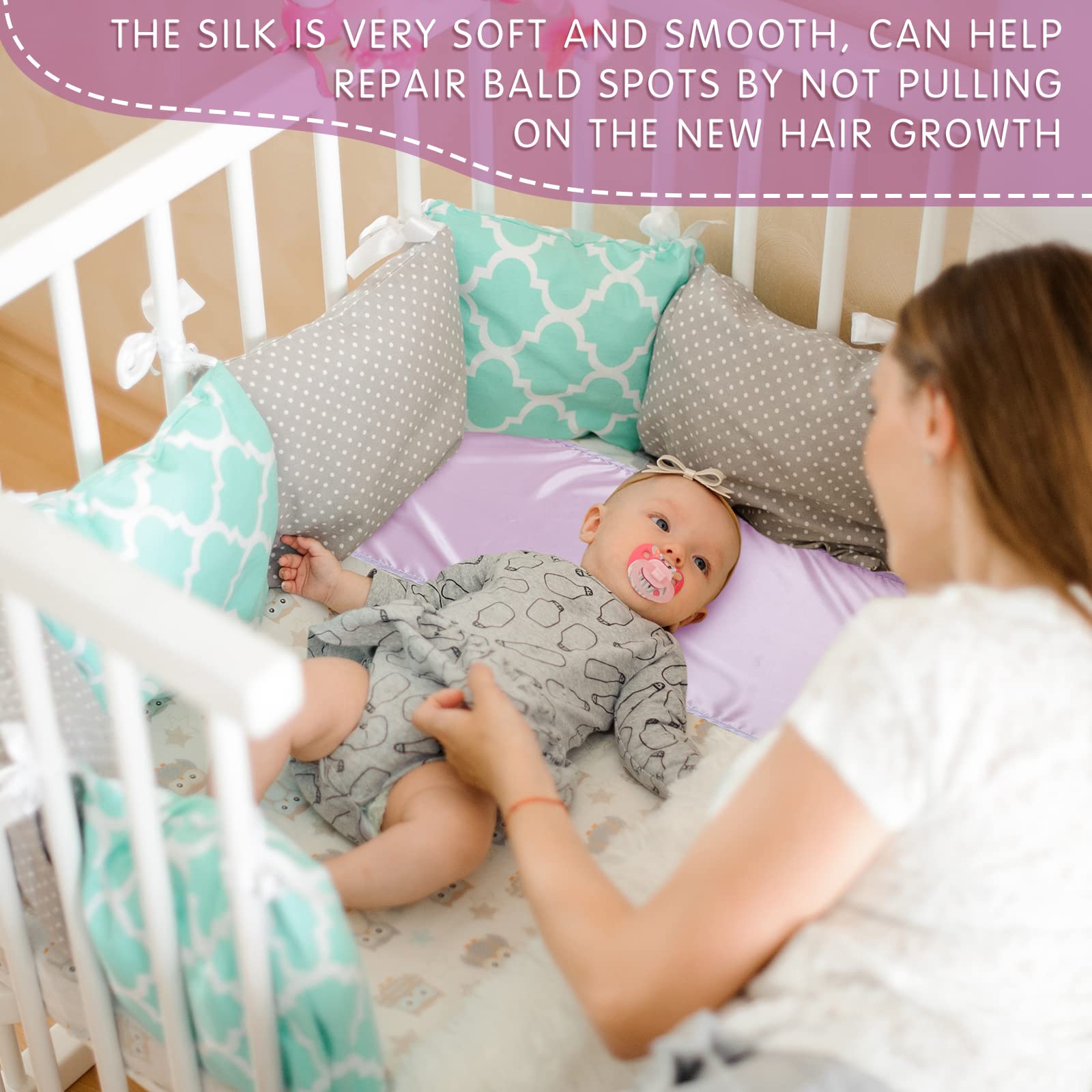 Washable and durable Hosuly satin bassinet sheet remains color-safe