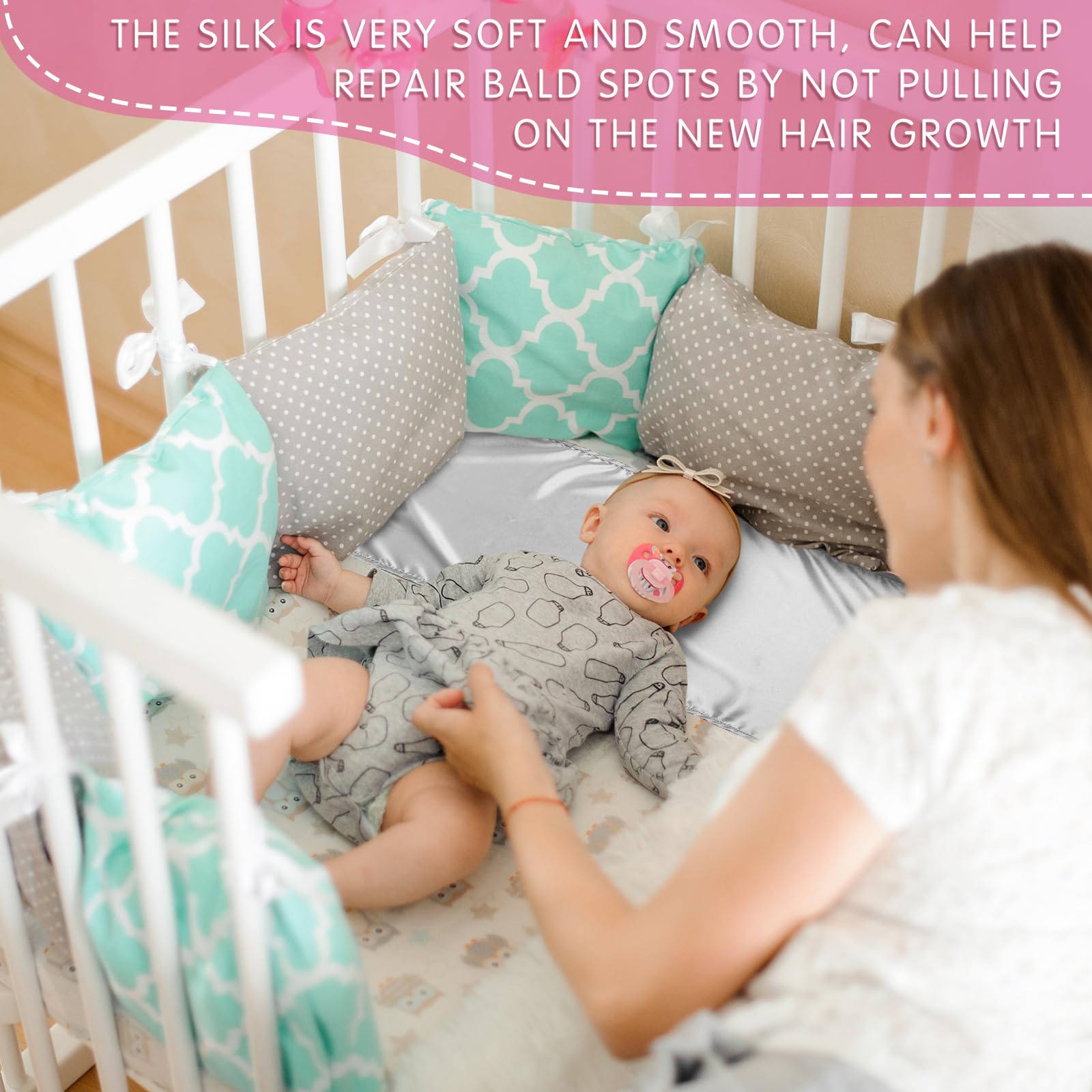 Hosuly satin bassinet sheet is washable and durable for repeated use.
