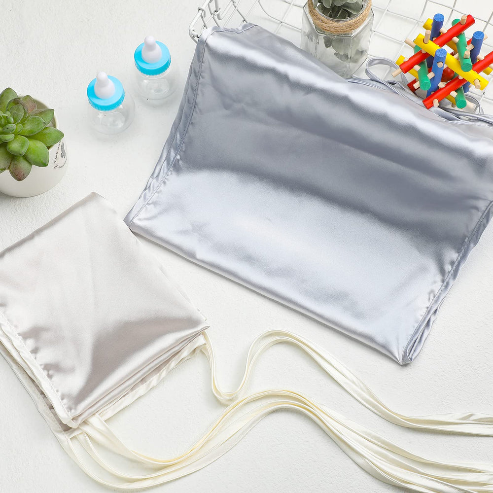 Hosuly satin bedding creates a smooth sleep surface for baby