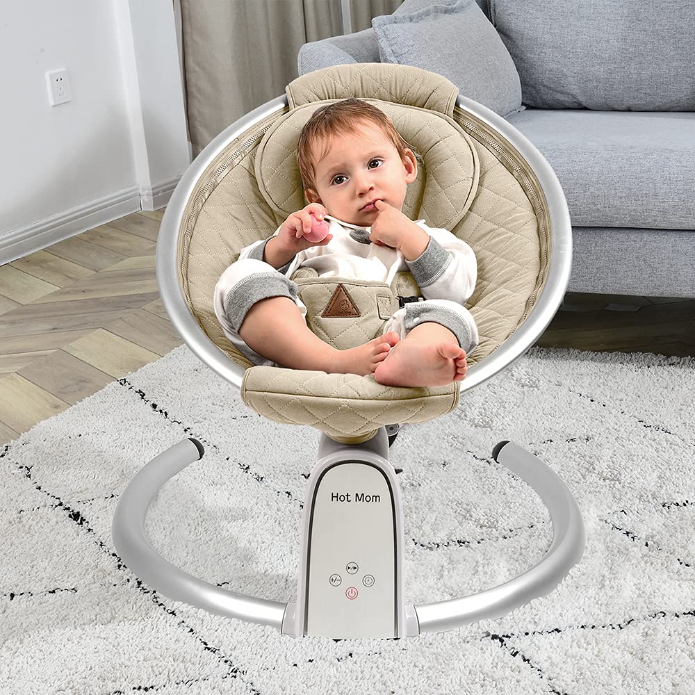 Hot Mom Upgrade baby bouncer green Bluetooth music feature for tunes