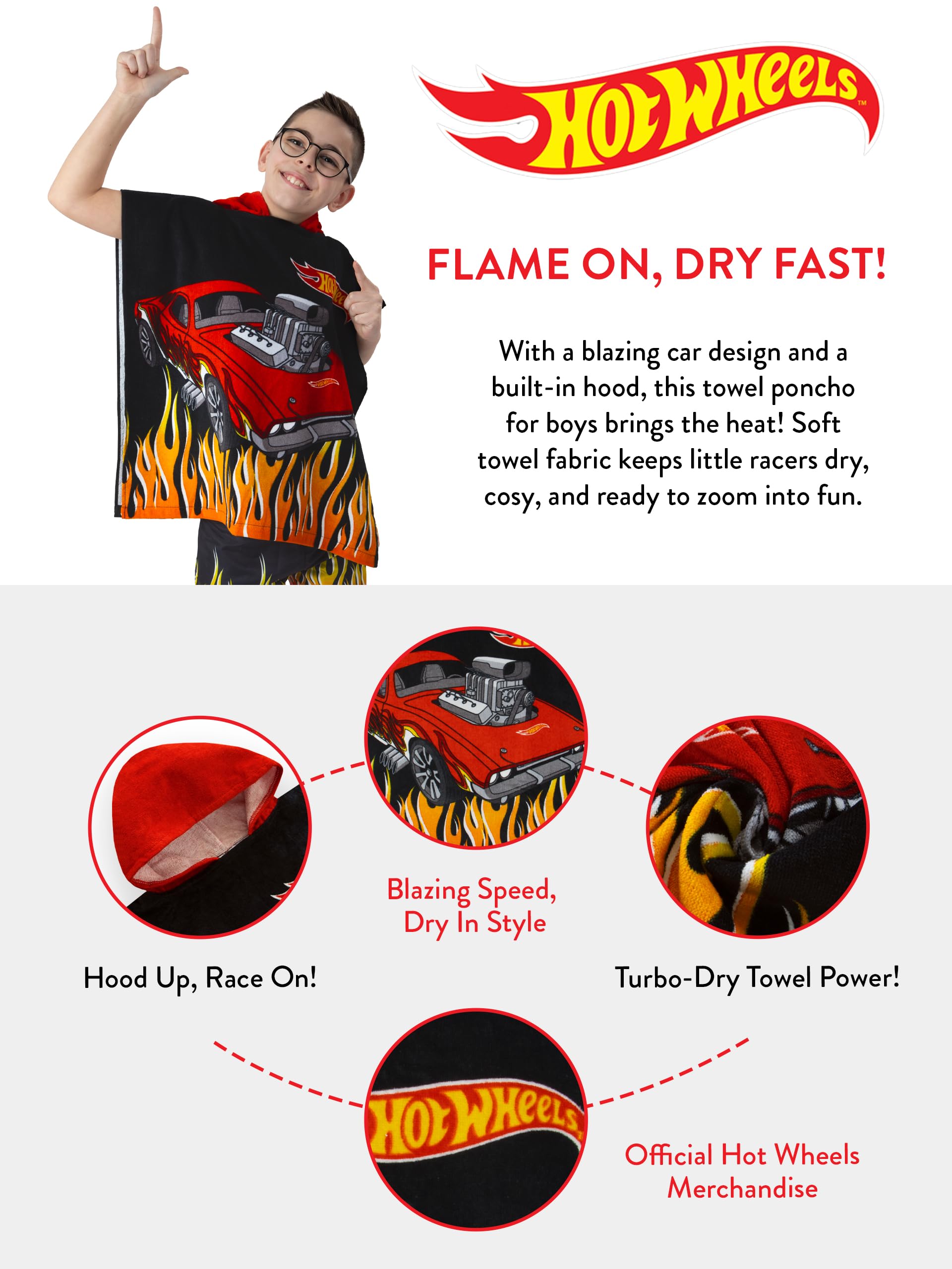Hot Wheels fire design suggests action-packed pool or bath play