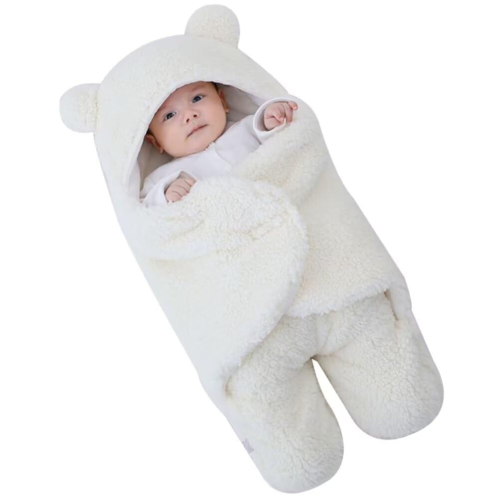 HotBlizi hooded-swaddle design comforts delicate newborn skin during quiet naps.