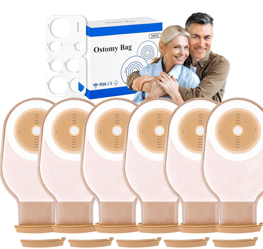 Hotoo 20-pack colostomy bags ready-to-use for reliable leakage protection.