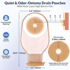 Hotoo activated carbon filter and EVOH film trap odors effectively.