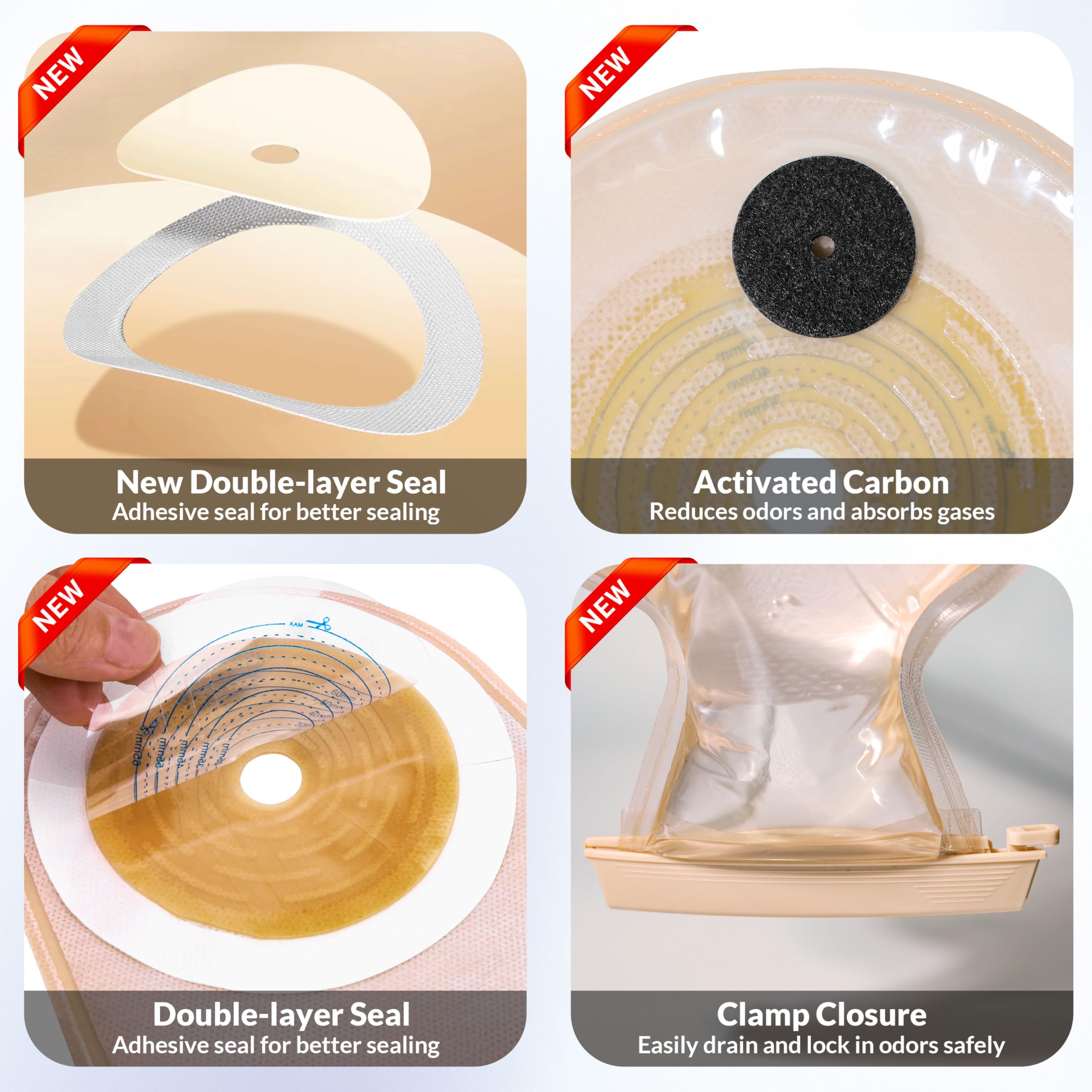 Hotoo skin-friendly hydrocolloid wafer enhances comfort during wear.