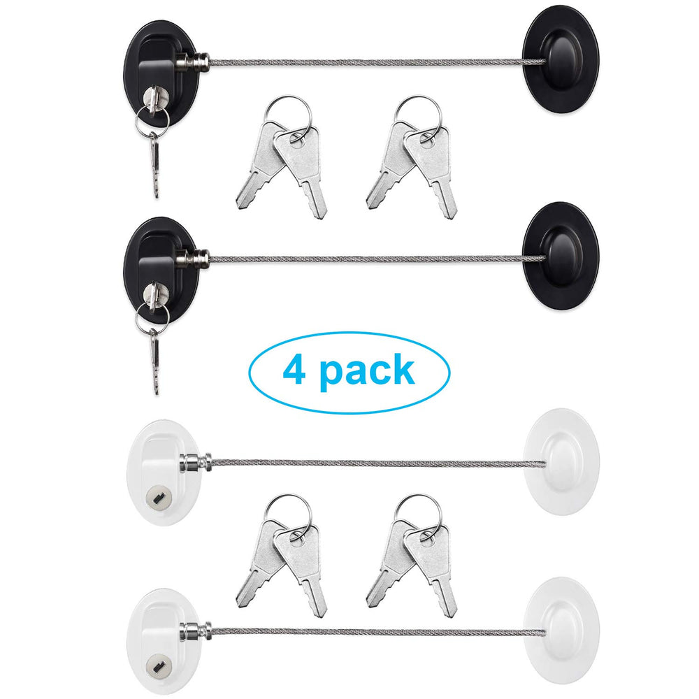 Hotop cabinet locks packaging demonstrates simple, one-hand safety for homes.