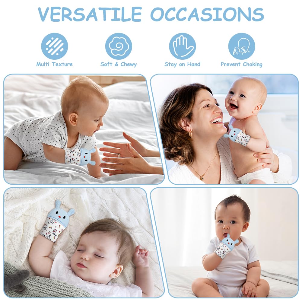 HOTUT rustling texture engages baby attention while soothing gums