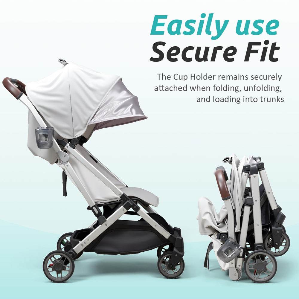 HOULIY fold-friendly design stays attached when folding the stroller.