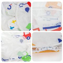 HOUSBAY newborn swaddle close-up highlighting soft MAGIC TAPE and skin-friendly fabric.
