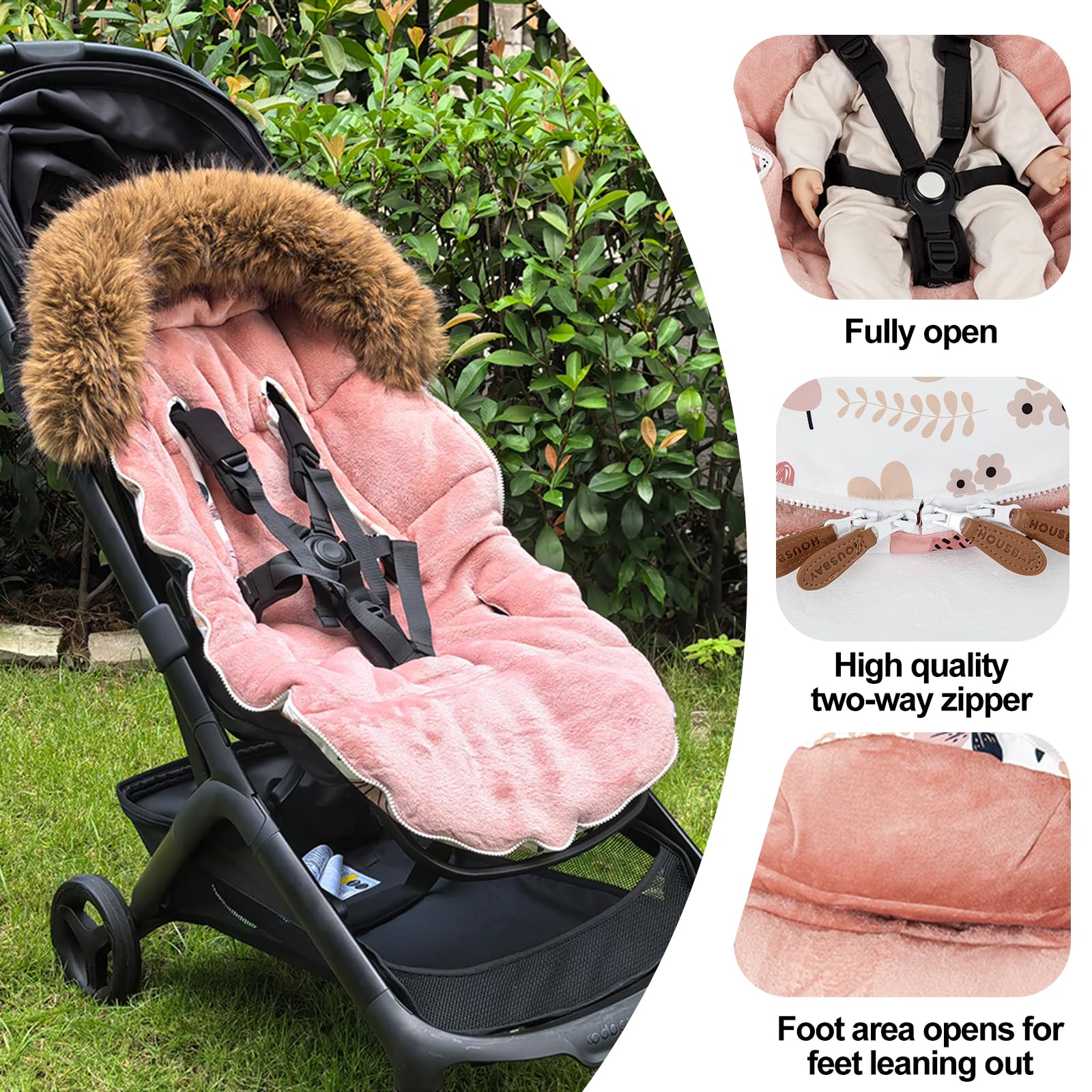 HOUSBAY soft cotton lining adds warmth and comfort.
