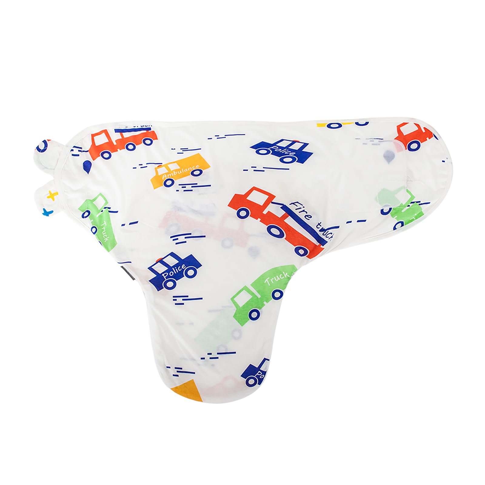 HOUSBAY swaddle showcases added material to secure little hands.