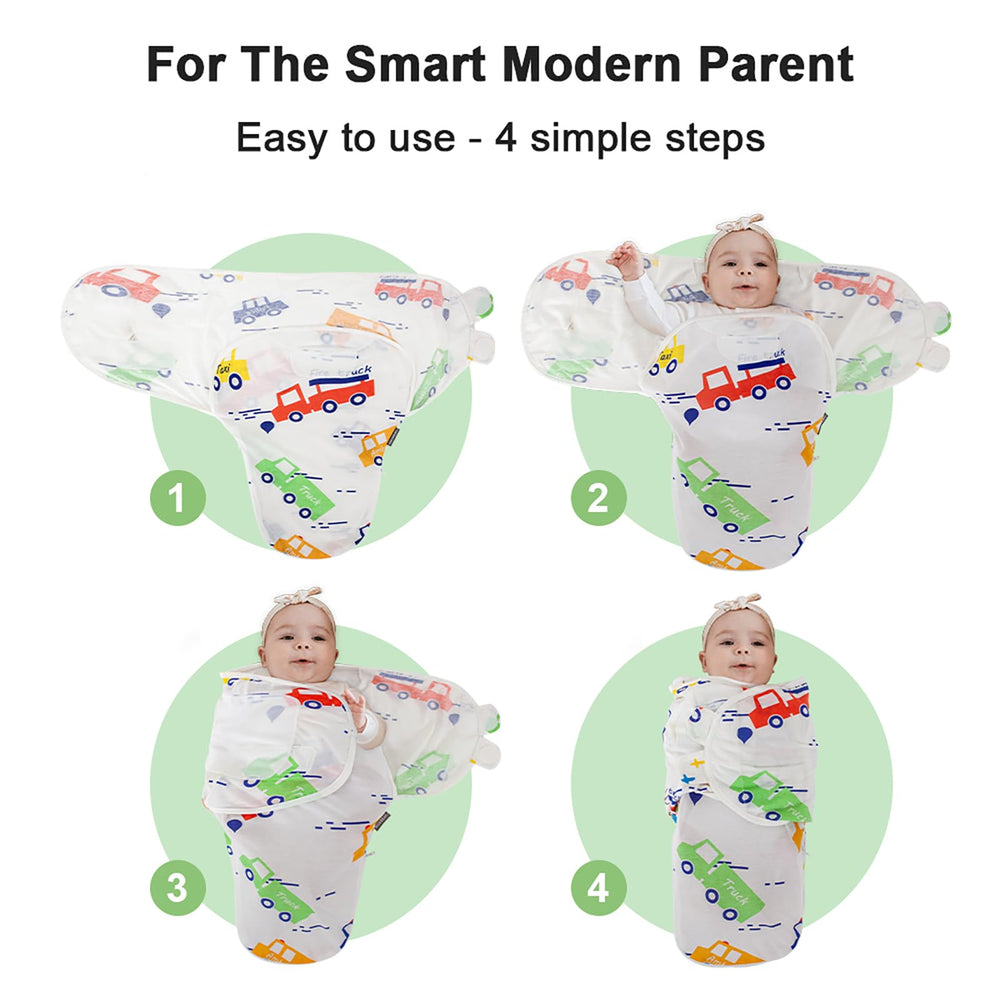 HOUSBAY swaddle with two-way zipper designed for easy diaper changes.