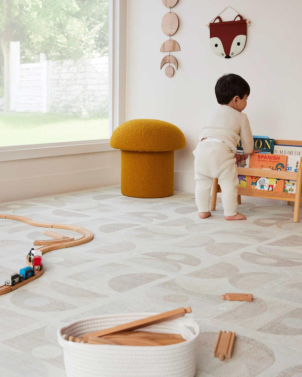 House of Noa baby play mat neutral design fits any room.