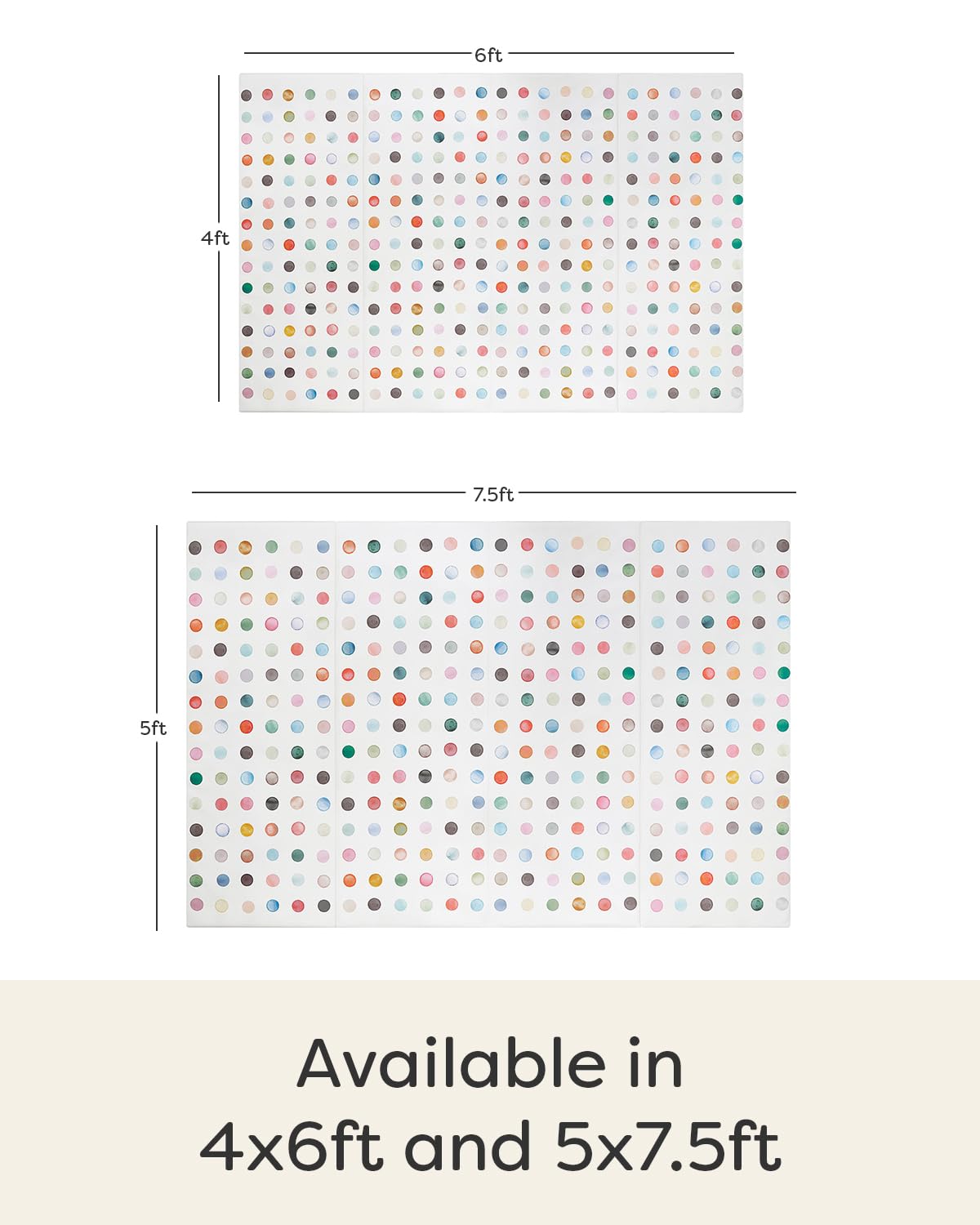 House of Noa mat with water-resistant cover for spill-friendly play sessions.
