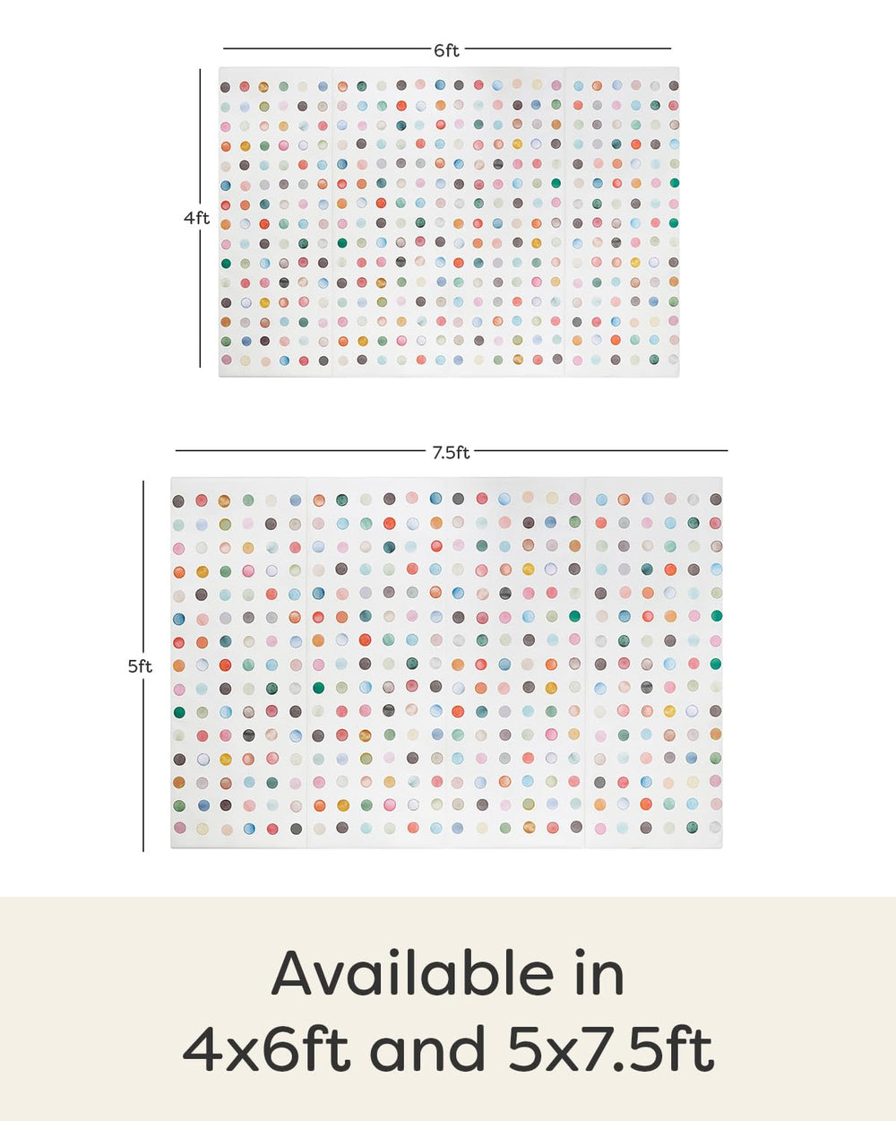 House of Noa mat with water-resistant cover for spill-friendly play sessions.