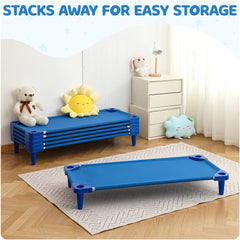 Houseables Daycare Cot with oxford cloth surface for easy cleaning.