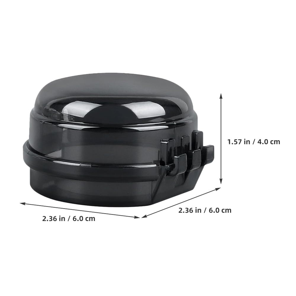Housoutil transparent black knob-covers blend with appliances while deterring knob turns.