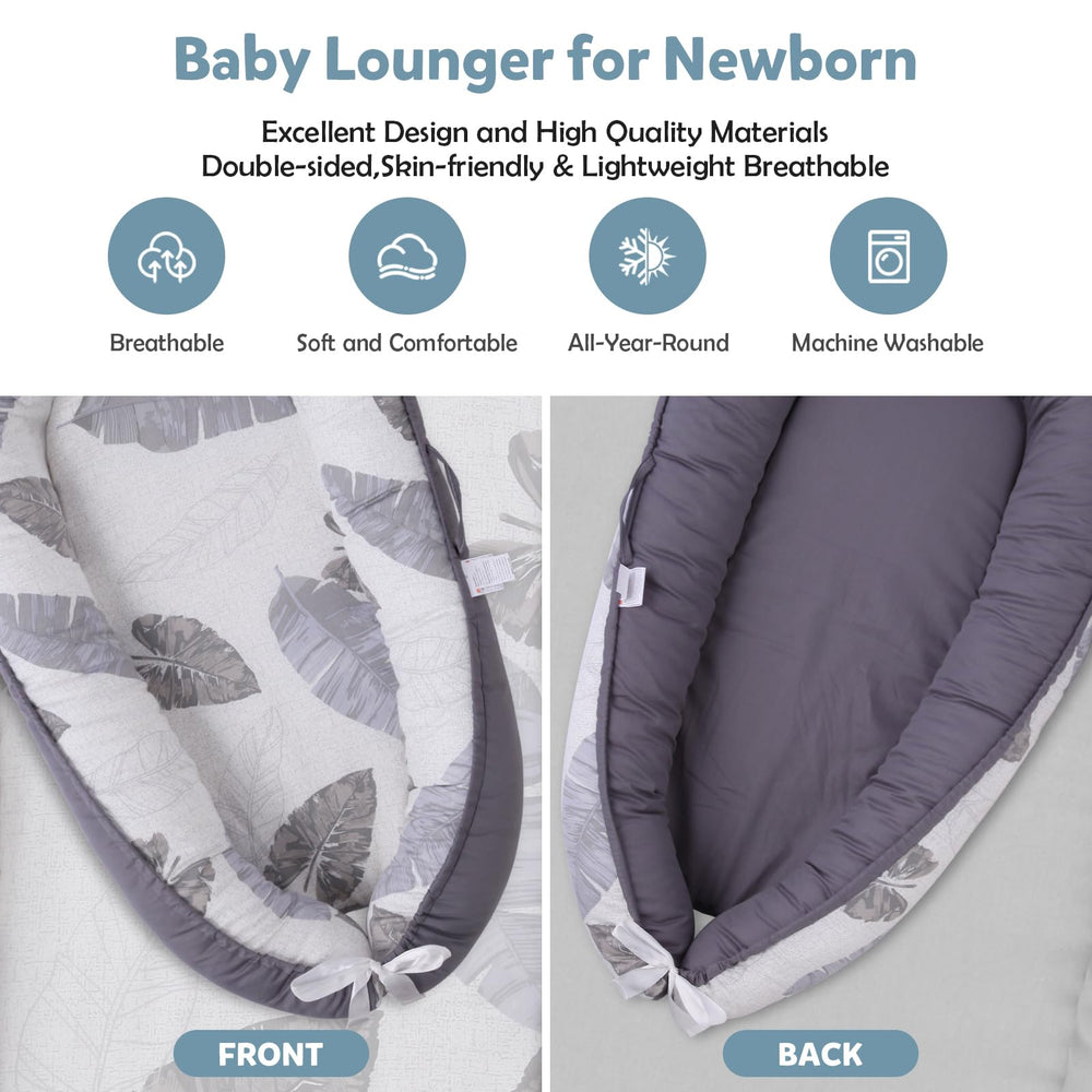 HOVIKOKI portable baby lounger handle for easy transport