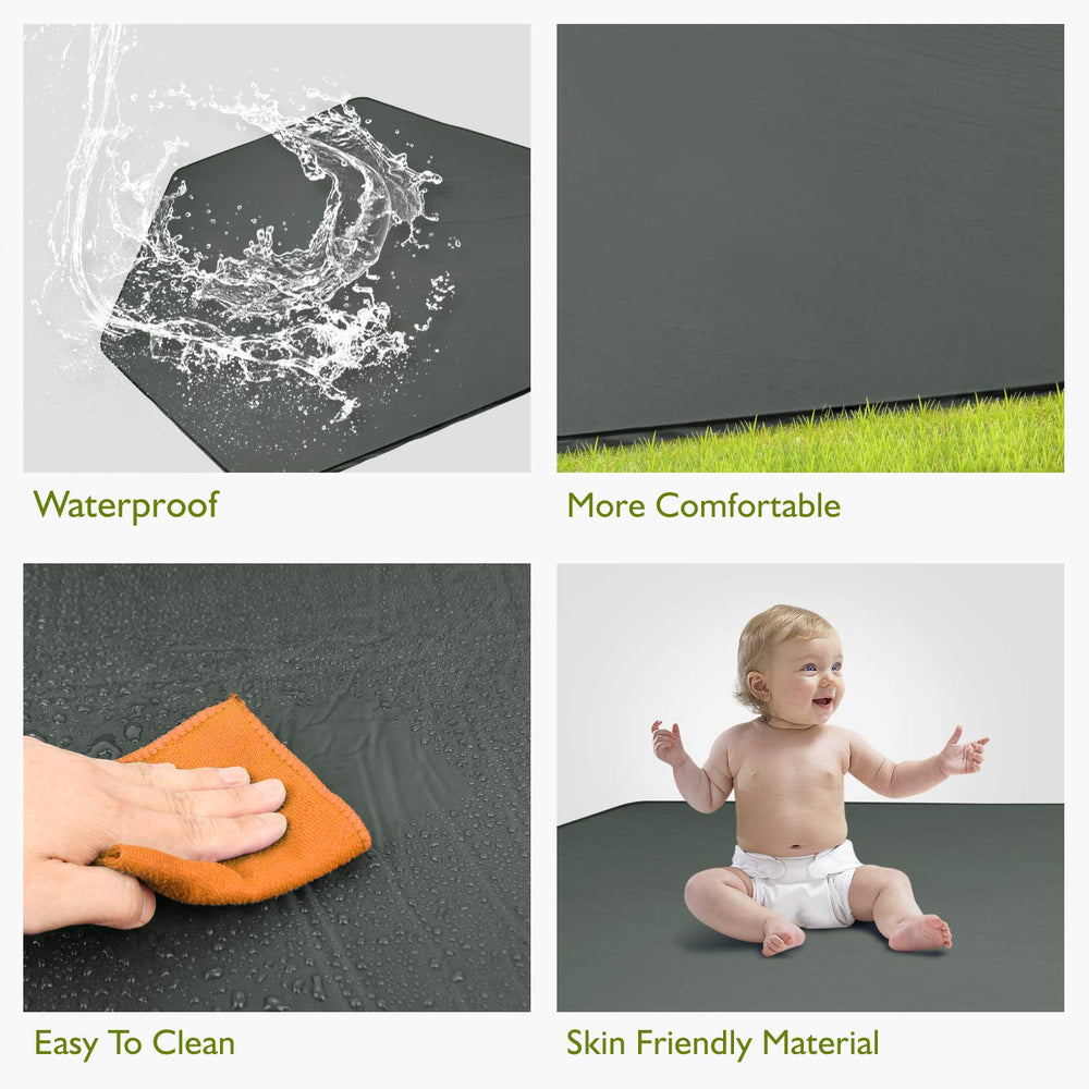 Hoybell skin-friendly surface on the playpen mat for comfortable play.