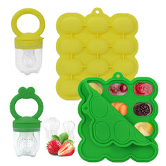 HOYEHOLA baby fruit feeder set assembly demonstrates safe, convenient meal prep for busy parents.