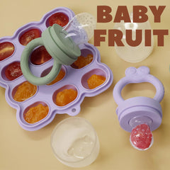 HOYEHOLA silicone freezer trays closeup highlights bulk prep and organized meal storage.