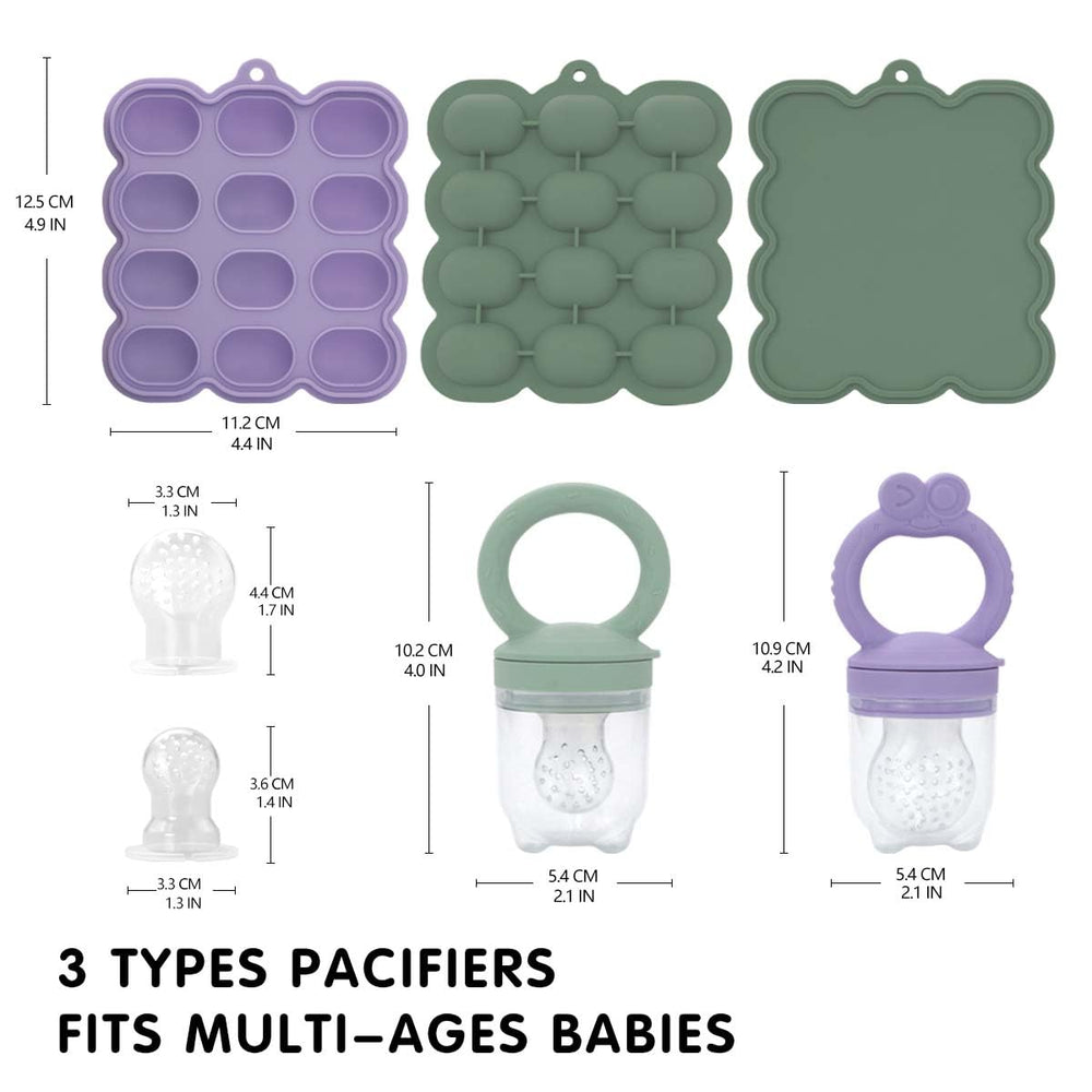HOYEHOLA teething-friendly feeder doubles as a soothing toy for gums.