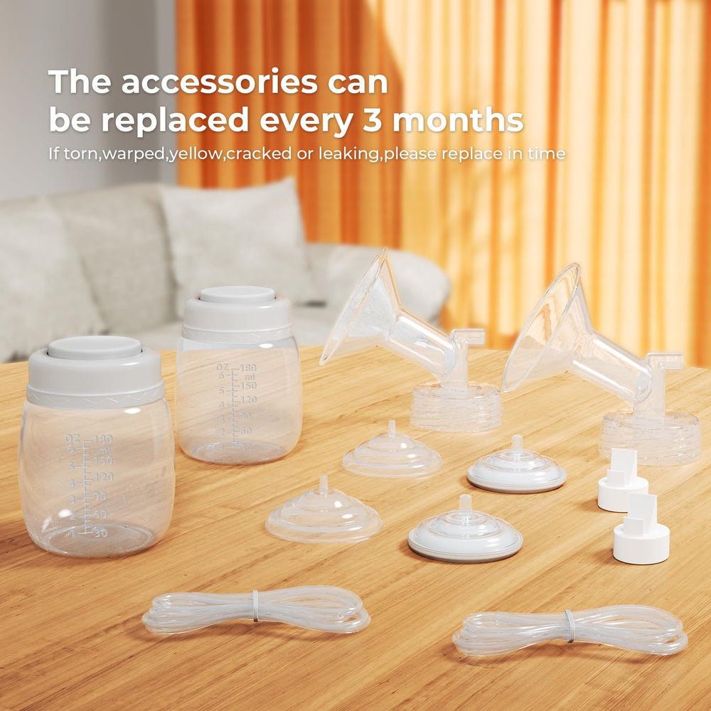 Hranio silicone pump parts easy to clean with steam, boiling water, or microwave bags