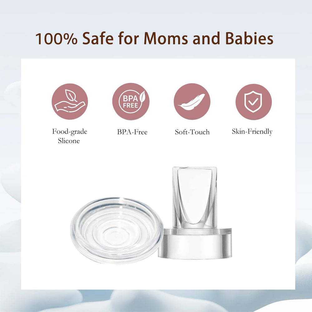 Hranio duckbill valve easy-clean design enables quick after-use washing.