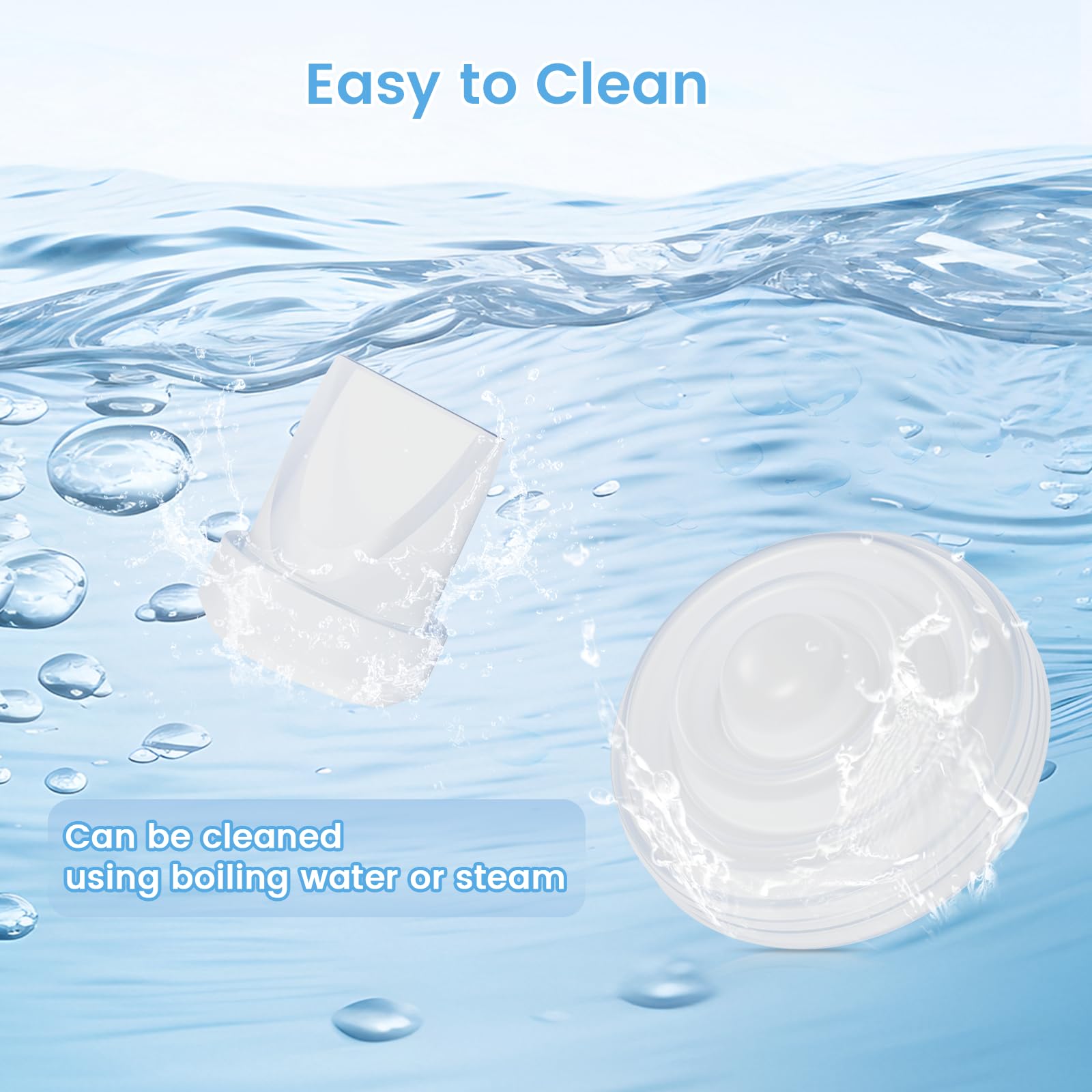 Hranio M5 parts alongside Momcozy components showing clear compatibility.