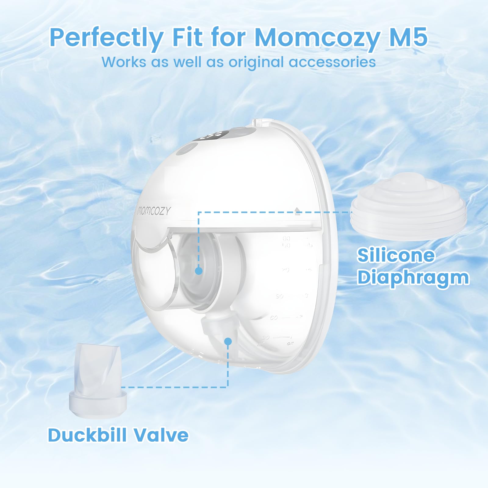 Hranio M5 replacement parts kit with BPA-free silicone and safe materials.