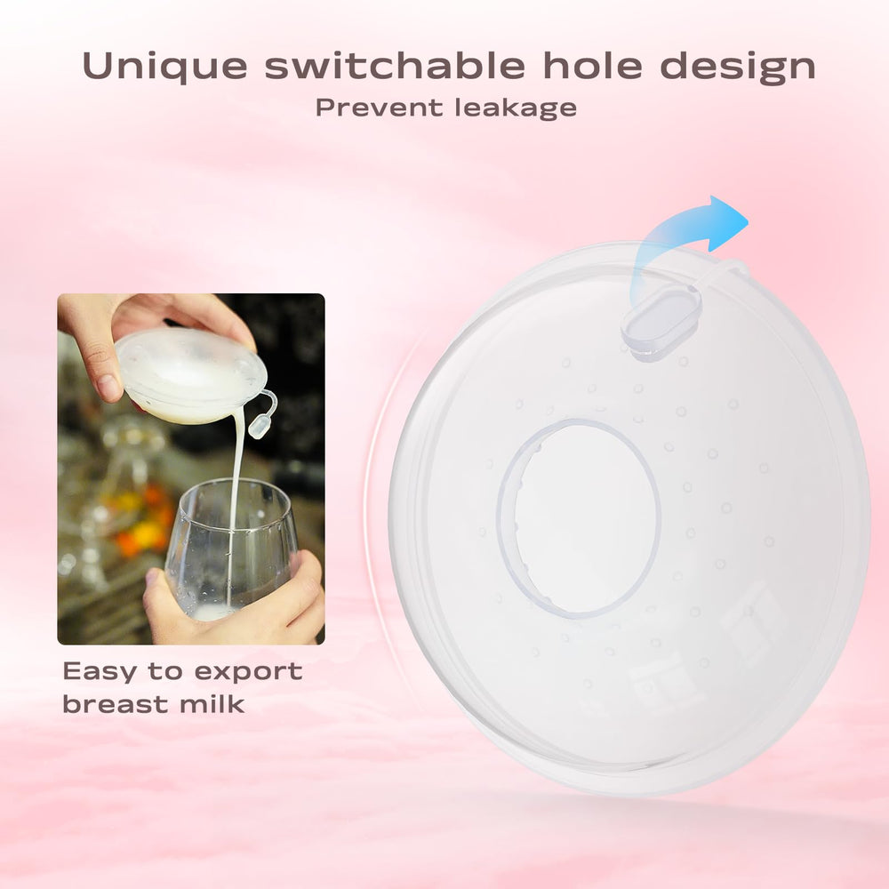 Hranio milk collectors with air vent design for airflow and transfer ease
