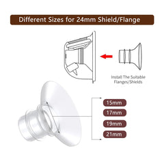 Hranio BPA-free transparent silicone insert for safe pumping.