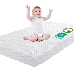HREVAI pack n play mattress with breathable cover for cooler naps