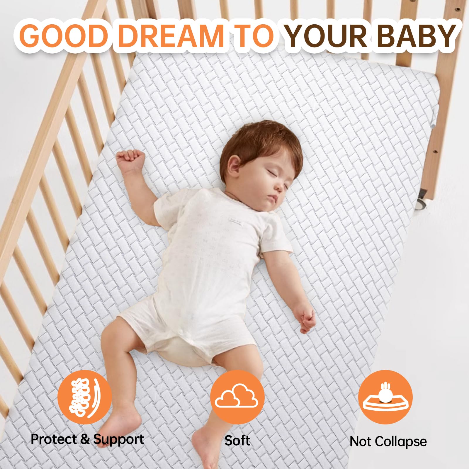 HREVAI CertiPUR-US foam pad for safe, non-toxic cushioning